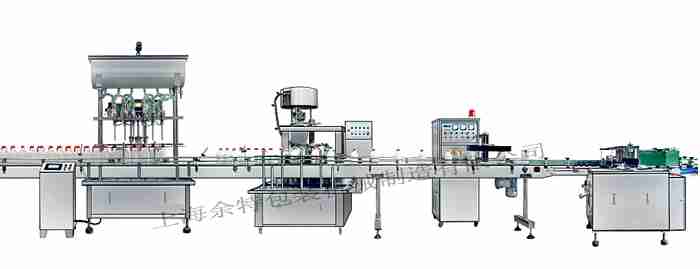 GZF-6L直列式裝機(jī)、自動(dòng)鎖蓋機(jī)、鋁箔封口、糨糊貼標(biāo)灌裝線